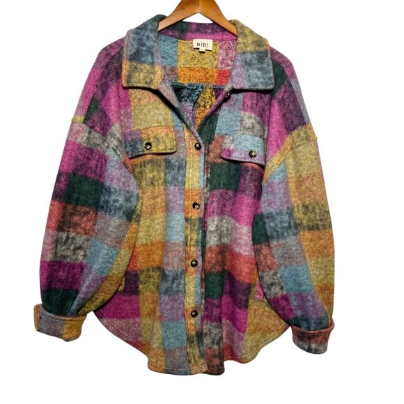 Whimsigoth Patchwork Oversized Plush Plaid Flannel Fairycore Goblincore Large - Picture 1 of 8